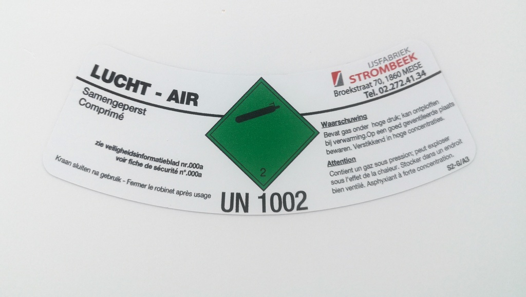 [UN 1002] Lucht samengeperst 45l