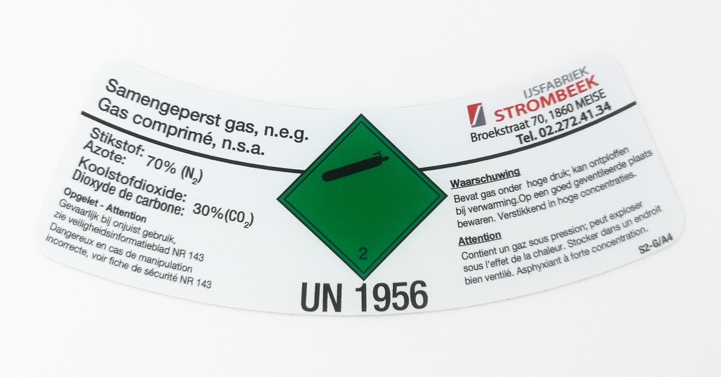 [UN 1956] Stikstof/CO2 27l