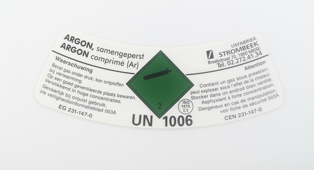 [UN 1006] Argon 20l (Food)