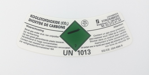 [STROM/CO2-13L-10KG] [UN 1013] CO2 13l - 10kg