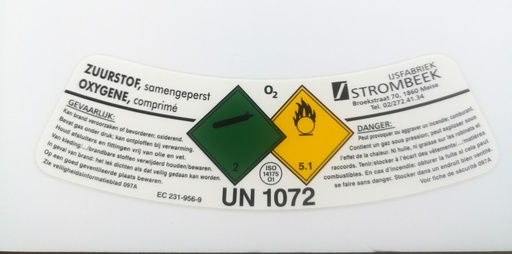 [STROM/ZUURSTOFLEVEN-45L] [UN 1072] Zuurstof 45l (Leven)